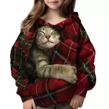 Горячая весна и осень, тонкая детская милая толстовка с 3d принтом мультфильма, модная трендовая одежда принцессы для девочек, праздничная повседневная одежда для мальчиков 100CM