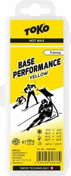 Горячая восковая база TOKO Ski Snowboard Wax Base Performance Yellow Temperature 120 г 5502035 (Снег 0~-6/Температура 10~-4)