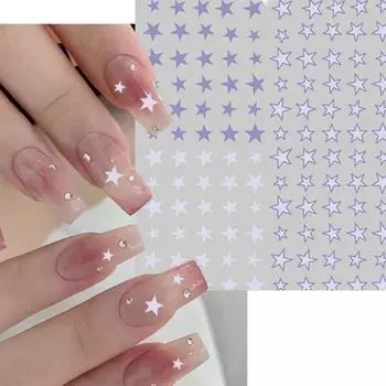 Горячее тиснение звезды наклейки для дизайна ногтей ультратонкие нерегулярные наклейки со звездами DIY Маникюр Гель-лак наклейки клейкие украшения для ногтей принадлежности для ногтей