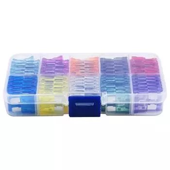 Горячие 100 шт. Автомобильные предохранители 2A 3A 5A 7,5A 10A 10 типов предохранителей типа лезвия, различные комплекты использования