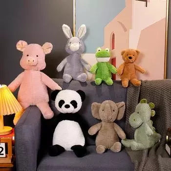 Горячие милые животные слон панда свинья плюшевые игрушки мягкие плюшевые животные медведь динозавр кролик лягушка кукла для умиротворения детей подарки на вечеринку 27cm