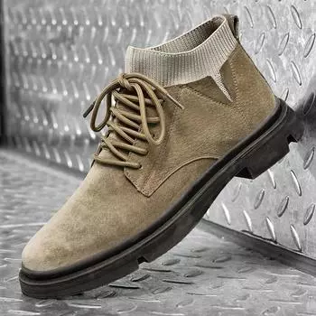 Горячие продажи мужские ботильоны Европа Америка высококачественные увеличивающие рост туфли классические мужские деловые туфли толстая подошва 38