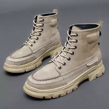 Горячие продажи мужские рабочие ботинки Европа Америка износостойкие ботинки для езды на мотоцикле мужские уличные ботинки высокие ботинки 38 хаки