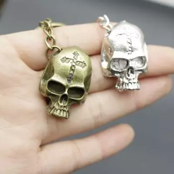 Горячие продажи ювелирных изделий, минималистский кулон-брелок с черепом one size