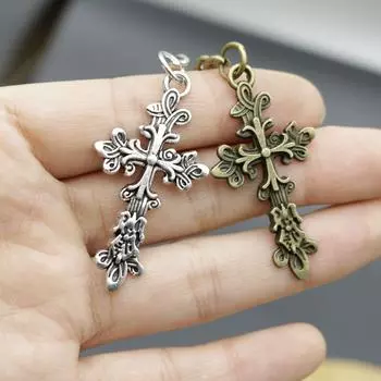 Горячие продажи ювелирных изделий, минималистский кулон-крест, кулон-брелок one size