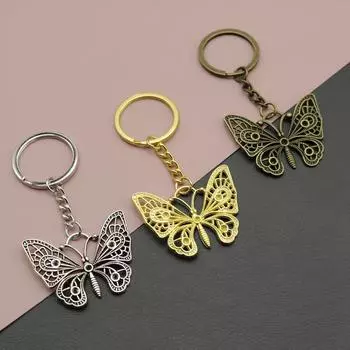 Горячие продажи ювелирных изделий, простой кулон-брелок в виде бабочки one size