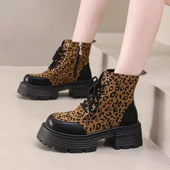 Горячие продажи женские зимние теплые ботинки для снега водонепроницаемые ботинки на толстой подошве леопардовый принт теплые ботинки большого размера Zapatos 37