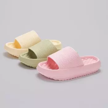 Горячие продажи женских EVA Indoor Slides Pure Color Round Toe Sandals Дешевые женские домашние туфли 36-37 зелёный