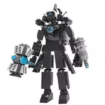 Горячие строительные блоки Skibidi Toilet Туалет Модернизированный G-Man&Dominator Фигурки Модель Титан Спикермен Игрушки для детей Рождественский подарок