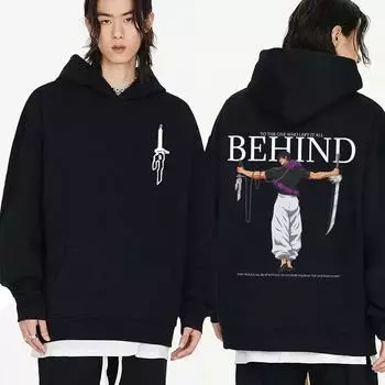 Горячие толстовки с капюшоном в стиле аниме «дзюдзюцу кайсен Фусигуро Тодзи» XS чёрный