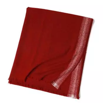 Горячий большой шаль утолщенный модный вертикальный край шерстяной шарф теплый домашний шерсть ягненка одеяло шарф 220 красный