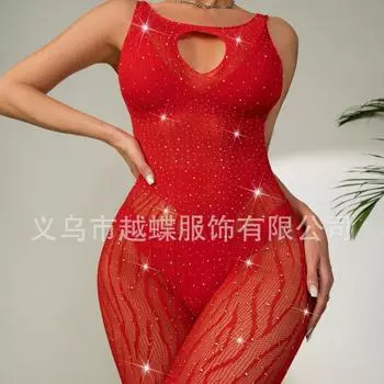 Горячий бриллиантовый ветер сексуальное нижнее белье полые цельные сетчатые соблазнительные YDT96 One size (white card + OPP)