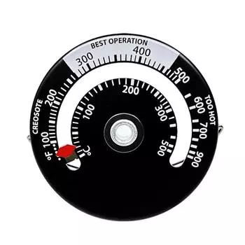 Горячий гермометр Магнитный дровяной обогреватель печи Термометр Камин Вентилятор Печь с зондом Бытовая чувствительность Инструмент для духовки барбекю