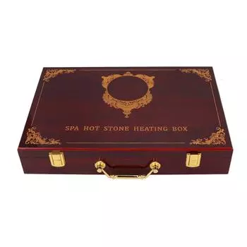 Горячий камень нагревательный ящик профессиональный портативный электрический массажный камень нагреватель нагреватель для домашнего спа UK PLUG