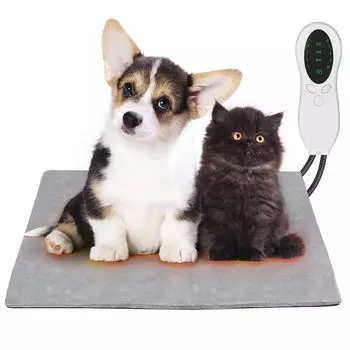 Горячий ковер для домашних животных, нагревательный коврик для домашних животных ENTEKE, коврик для собак и кошек, профилактика жевательной привычки, 10 уровней регулировки температуры, функция синхронизации, нагревательный коврик для домашних животных, х