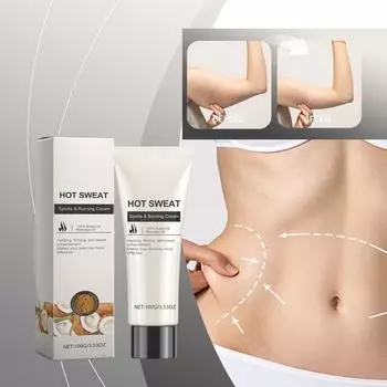 Горячий крем, крем для пота, крем для похудения, крем для похудения от целлюлита, крем для сжигания пота для женщин и мужчин One Size