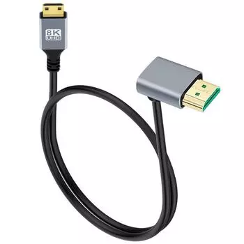 горячий Мини HDMI-совместимый к HDMI-совместимому кабелю-шнуру 48 Гбит/с 0,5/1/2 м адаптер C 0.5M