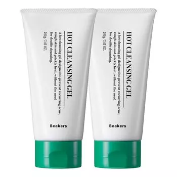 Горячий очищающий гель 200 г 2 бутылки Разогревающий уход за кожей лица от прыщей Уход за кожей лица Средство для снятия макияжа Двойное средство для умывания лица Не требуется Взрослые поры от прыщей Грубая кожа лица