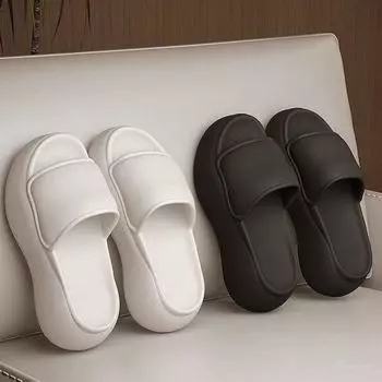 Горячий Продавец 6 см Step on The Poo Feeling Eva Шлепанцы Женские Летние Домашние Увеличенные Толстые Подошвы Носить Мягкие Подошвы Женская Обувь 36-37 розы красного