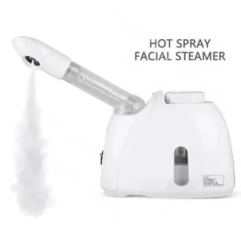 Горячий спрей для лица, паровой аппарат, нано-спрей, измеритель увлажнения, салон красоты, домашний распылитель с открытыми порами белый