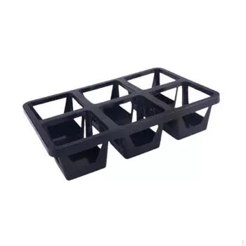 Горшки для рассады Поднос для цветочного горшка Держатель для переноски В помещении На открытом воздухе Сильная несущая способность Портативный износ 6 Cell