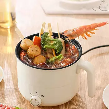 Горшок электрический 1.8л портативный антипригарный лапшеварка для стейка рамен