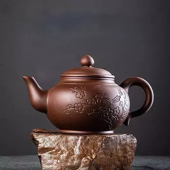 Горшок для чайных сервизов, популярные фиолетовые глиняные горшки, чайник из исинской глины, набор для заваривания чая, самовар, восточный марокканский чайник и набор чашек, гайвань