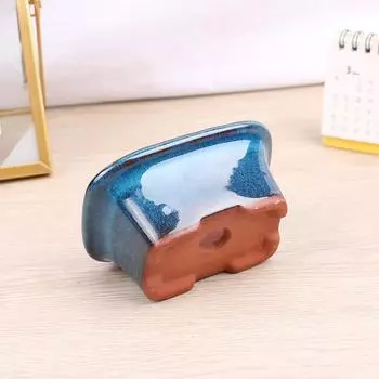 Горшок для цветов бонсай в китайском стиле, вентилируемый, фиолетовый песок, керамический горшок для растений