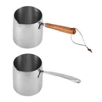 Горшок для горячего масла 450 мл Посуда для приготовления пищи Термостойкая Легко моющаяся кастрюля для плавления масла для автодомов Кухня Кемпинг Ресторан Все плиты