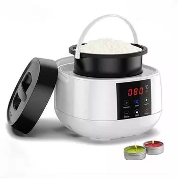 Горшок для плавления воска для изготовления свечей, плавильный станок для изготовления свечей, светодиодный дисплей температуры для начинающих взрослых, соевый воск