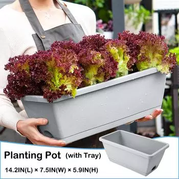 Горшок для посадки овощей, пластиковый цветочный горшок, корыто для посадки овощей на балконе
