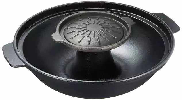 Горшок для жарки шабу Endo Shoji Commercial, алюминиевый, сделанный в Японии, QSY64 чёрный