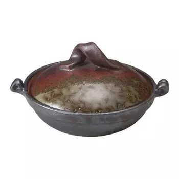 Горшок глиняный, глазурь из печного железа, размер 5, на одну персону [1915,59 см]