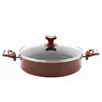 Горшок Hardena с устойчивой к пятнам эмалью, 26 см, с низкой крышкой