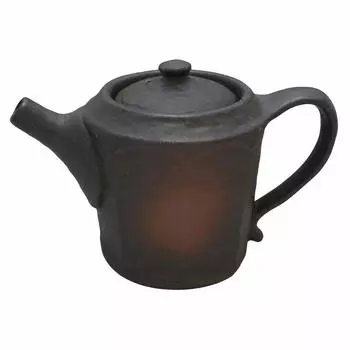 Горшок Ichikyu Mino Bizen, восьмиугольный, черный, сделано в Японии.