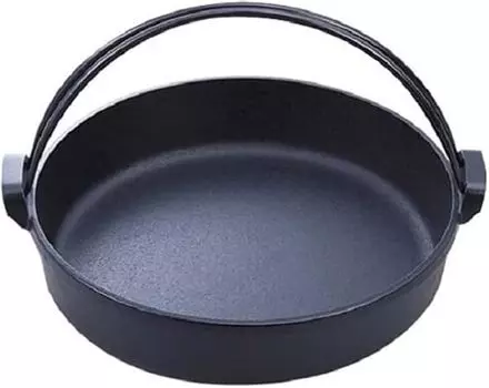 Горшок Iwachu Sukiyaki с краном Nambu 28, черный, внутренний диаметр 28 см, совместимый с IH, железные изделия Nambu 20040