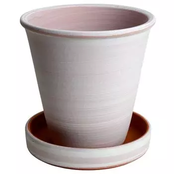 Горшок Mikawayaki KANEYOSHI в домашнем керамическом цветочном горшке Koharu White Bisque с 6 пластинами [Сделано в Японии/Надежное качество] №.