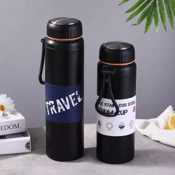 Горшок Palme Space с сеткой для чая, ремешок на руку, термос из нержавеющей стали для спорта, чашка 800ml