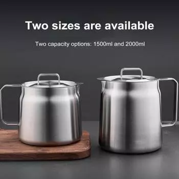 Горшок с масляным фильтром из нержавеющей стали с ручкой из носика. Универсальный сосуд для масляного фильтра большой емкости. Многофункциональная пищевая фритюрница для кухни, кемпинга. 3