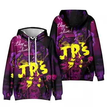 ГОРЯЧАЯ мода Five Nights At Freddy s Hoodies Осенние длинные рукава унисекс Harajuku свитера уличная одежда Смешная одежда Толстовка XS