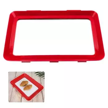 ГОРЯЧИЕ многоразовые штабелируемые плоские тонкие контейнеры для хранения овощей/фруктов/ красный