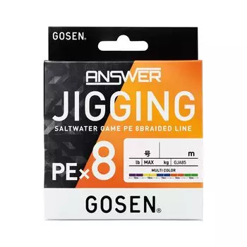 Gosen Answer Jigging PE x 8 Multi Color 300m 6 No.