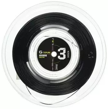 GOSEN Жесткая теннисная струна 16L Roll BK TSGT302BK G-TOUR3 (1,28 мм)