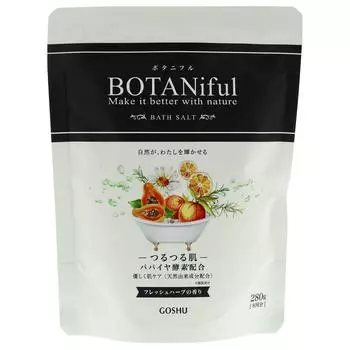 Goshu Yakuhin Botani Полная соль для ванны Свежие травы 280 г