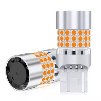 GOSMY T20 LED Turn Signal Valve, High Fla Prevention, Built-in Resistor, W21W, T20 Single, T20 single (for different