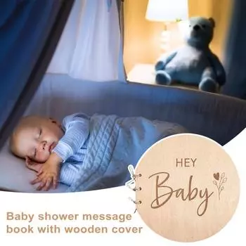 Гостевая книга для детского душа. Берегите воспоминания, пожелания. Деревянная гостевая книга. Уникальная книга для детского душа.