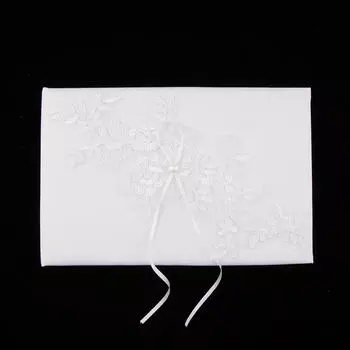 Гостевая книга для свадебной церемонии, гостевой книги с цветочной аппликацией