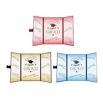 Гостевая книга выпускного Почтовая открытка на память Плотная бумага Износостойкая Премиум Подарки на выпускной для выпускников средней школы Колледж красный