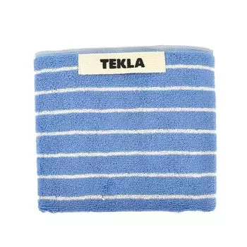 Гостевое полотенце 30 x 50 см синее ПРОЗРАЧНОЕ МАХРОВОЕ ПОЛОТЕНЦЕ В ПОЛОСКУ [TECLA] TT-CLS [Товар]
