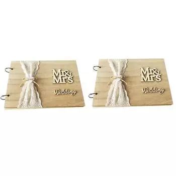 Гостевые книги на свадьбу в деревенском стиле Фотоальбом Подарок для мистера Миссис Красивые свадебные украшения Товары для дня рождения